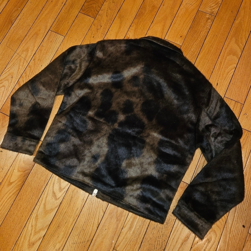Abercrombie & Fitch Brown Faux Fur Bomber Jacket - Picture 6 of 8